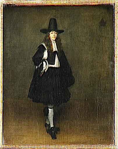 Portrait d'homme en noir - Gerard ter Borch image 1 reproduction d’œuvre d’art à l’huile