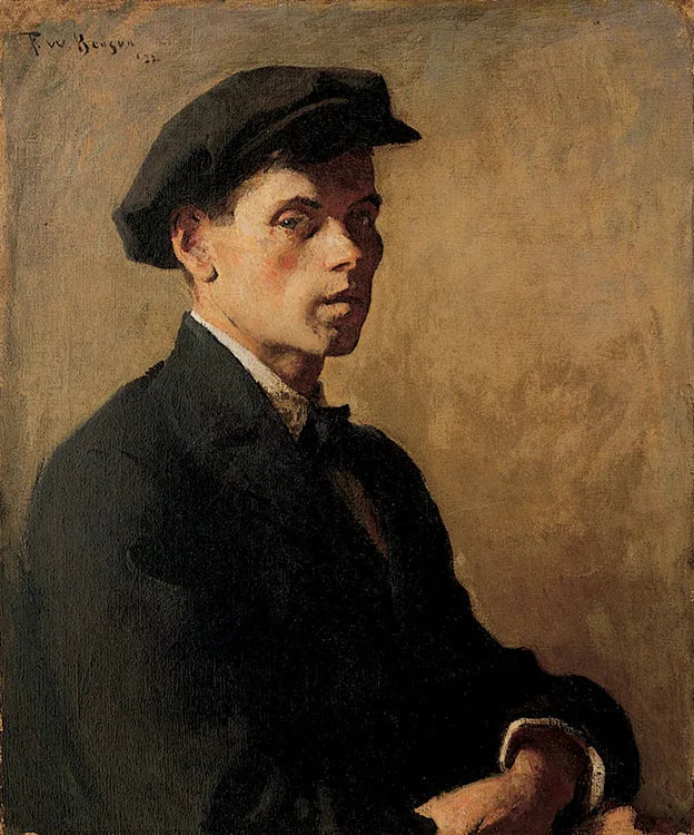 Portrait d’homme - Frank Weston Benson image 1 copie peinte à la main à l’huile