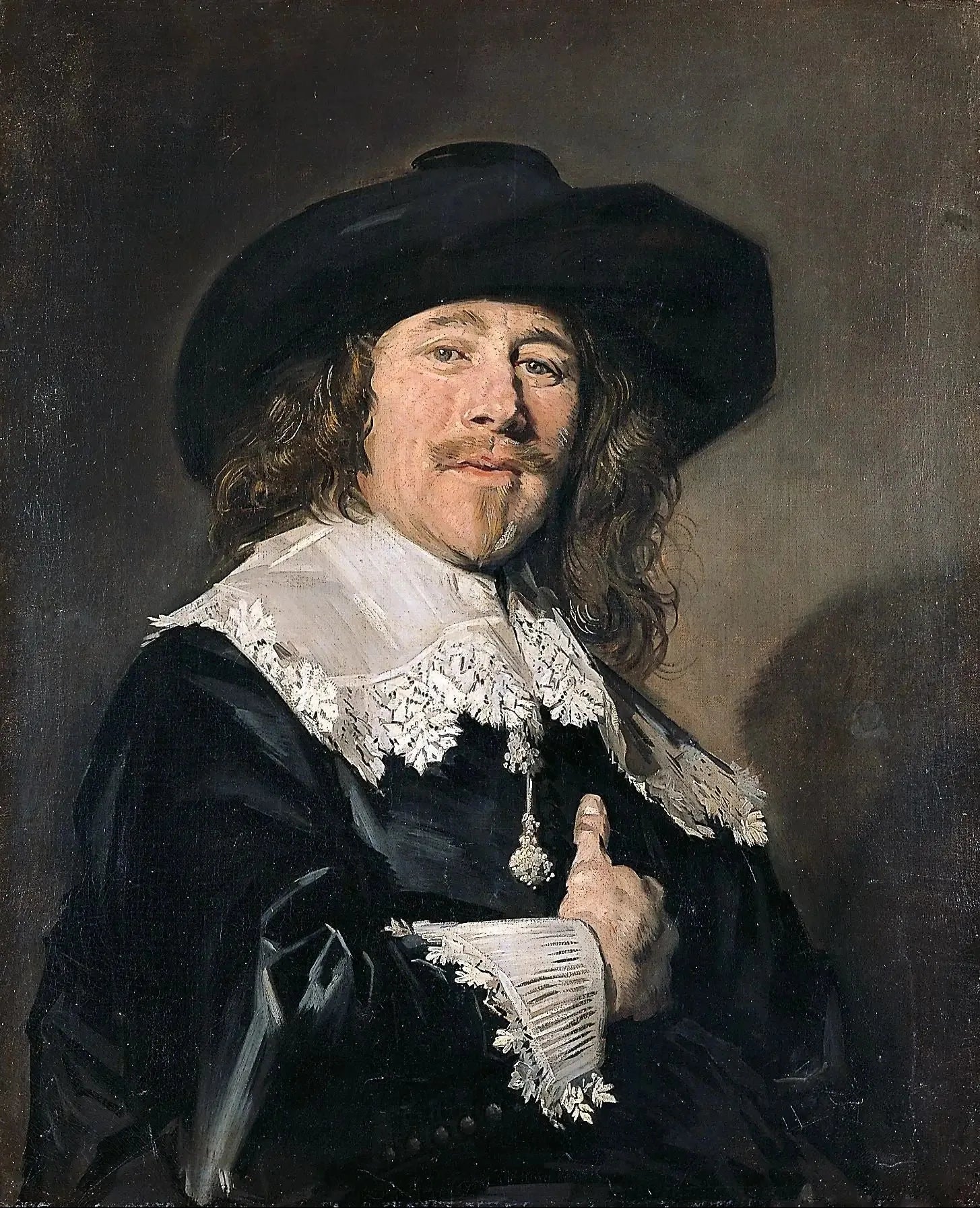 Portrait d'homme - Frans Hals image 1 copie peinte à la main à l’huile