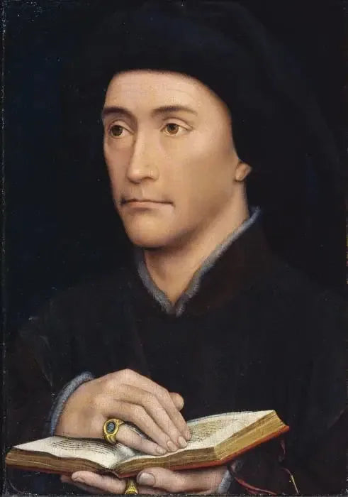 Portrait d'homme (Guillaume Fillastre?) - Rogier van der Weyden image 1 copie de tableau peinte à la main