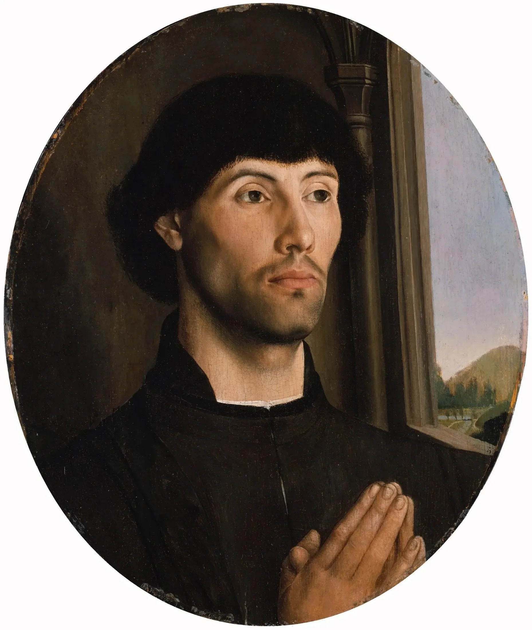 Portrait d'homme - Hugo van der Goes image 1 copie de tableau peinte à la main