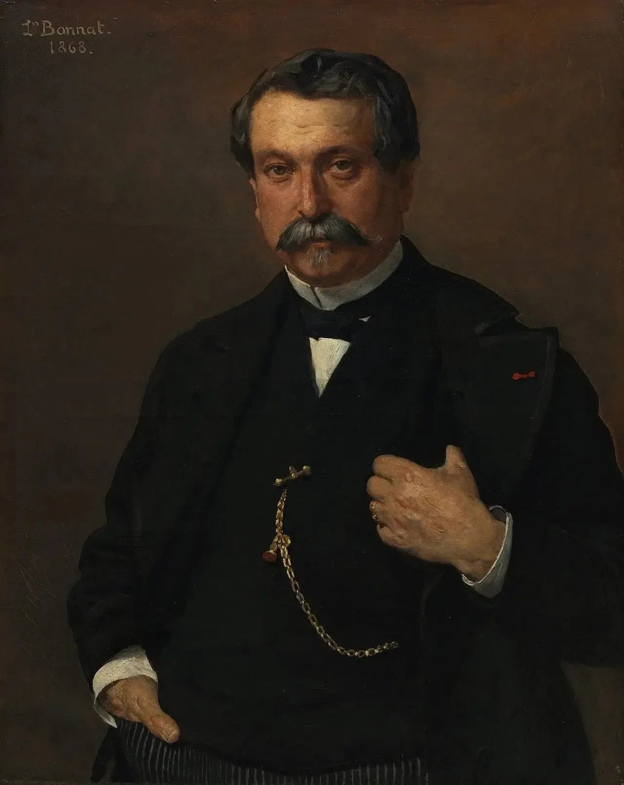 Portrait d’homme - Léon Bonnat image 1 tableau peint à l’huile sur toile