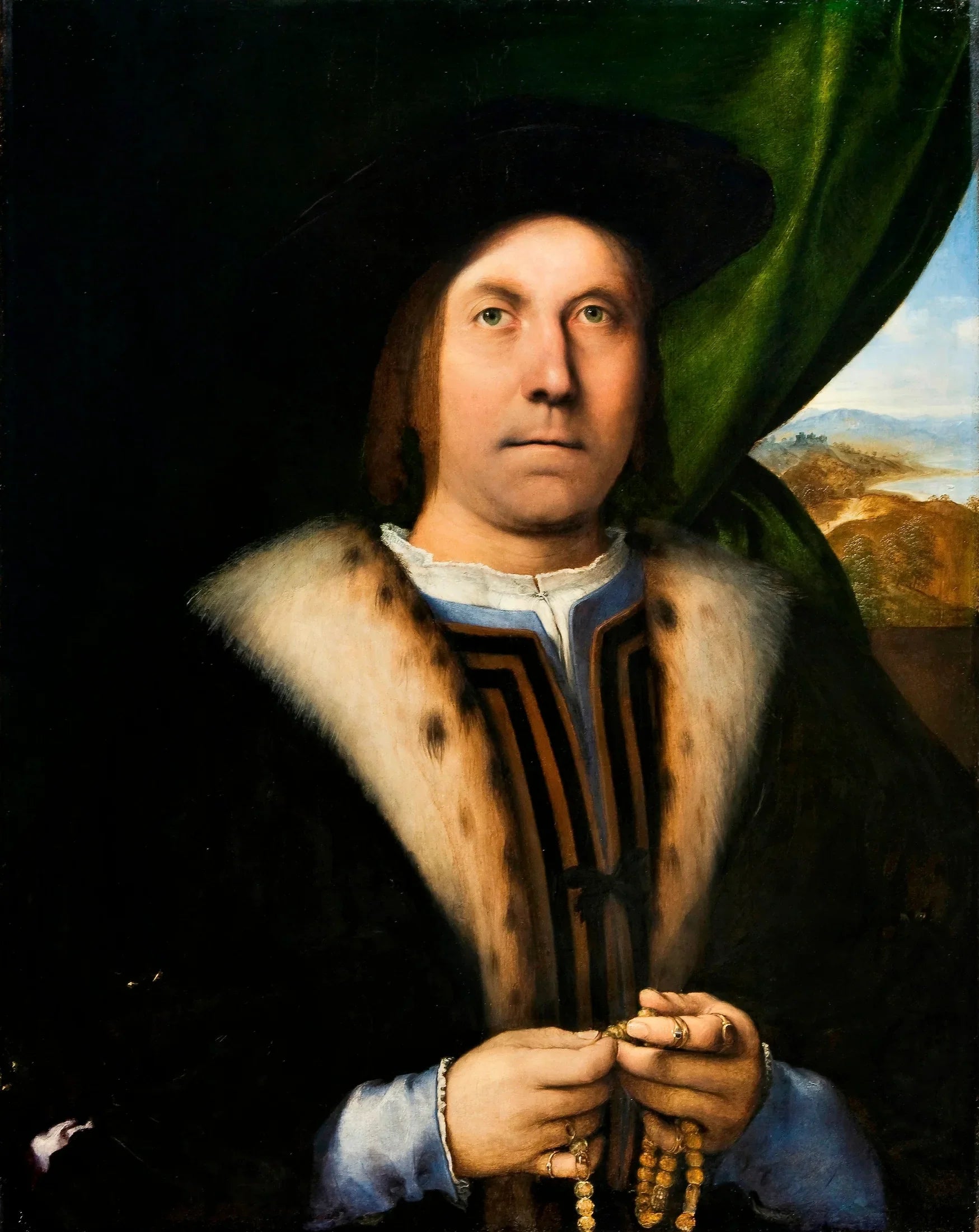 Portrait d'homme - Lorenzo Lotto image 1 tableau peint à l’huile sur toile