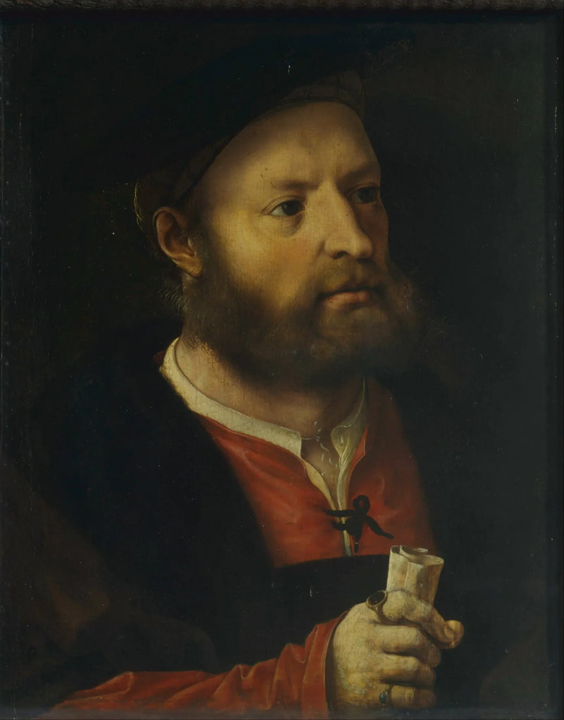 Portrait d'homme, peut-être de l'humaniste et historien portugais Damião de Góis - Jan Gossaert