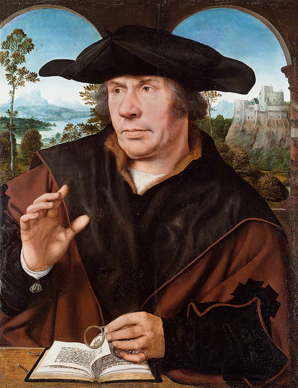 Portrait d’homme - Quentin Metsys image 1 copie de tableau peinte à la main