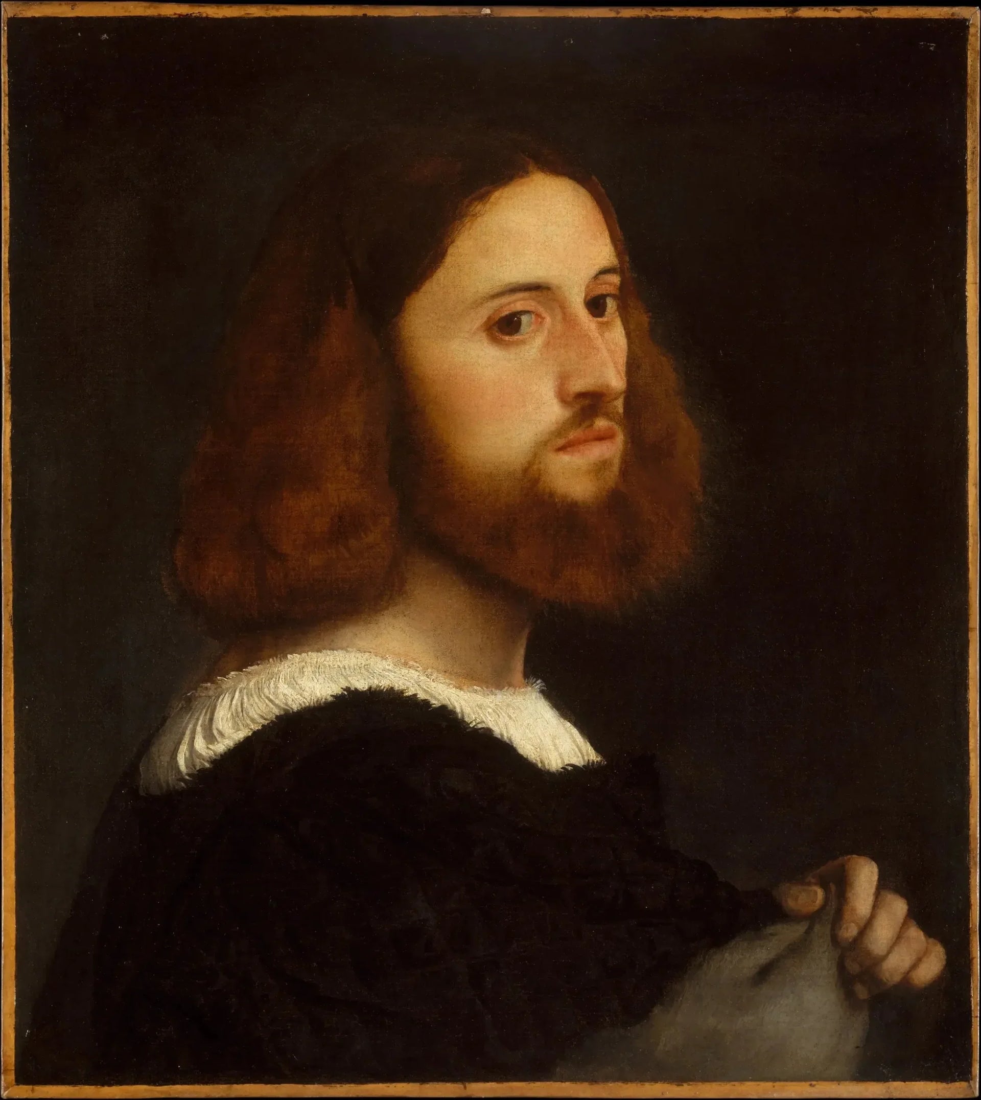 Portrait d'homme - Titian image 1 reproduction artisanale de tableau