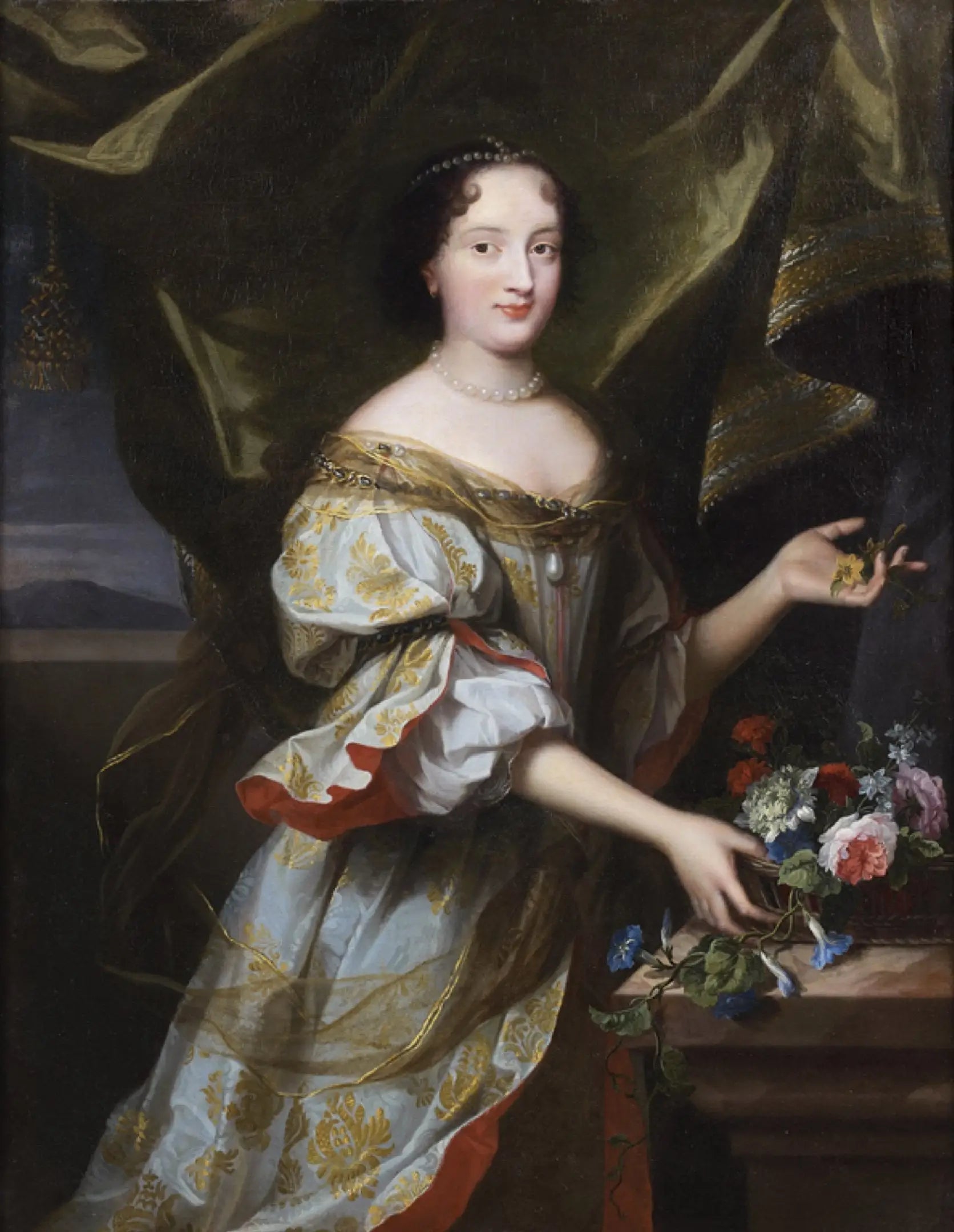 Portrait d'Hortense Mancini (?) - Juste d'Egmont image 1 reproduction de peinture à l’huile