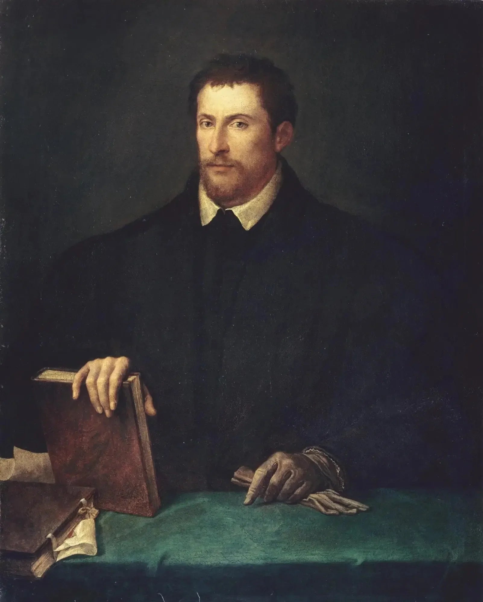 Portrait d'Ippolito Riminaldi - Titian image 1 reproduction réalisée par Alpha Reproduction