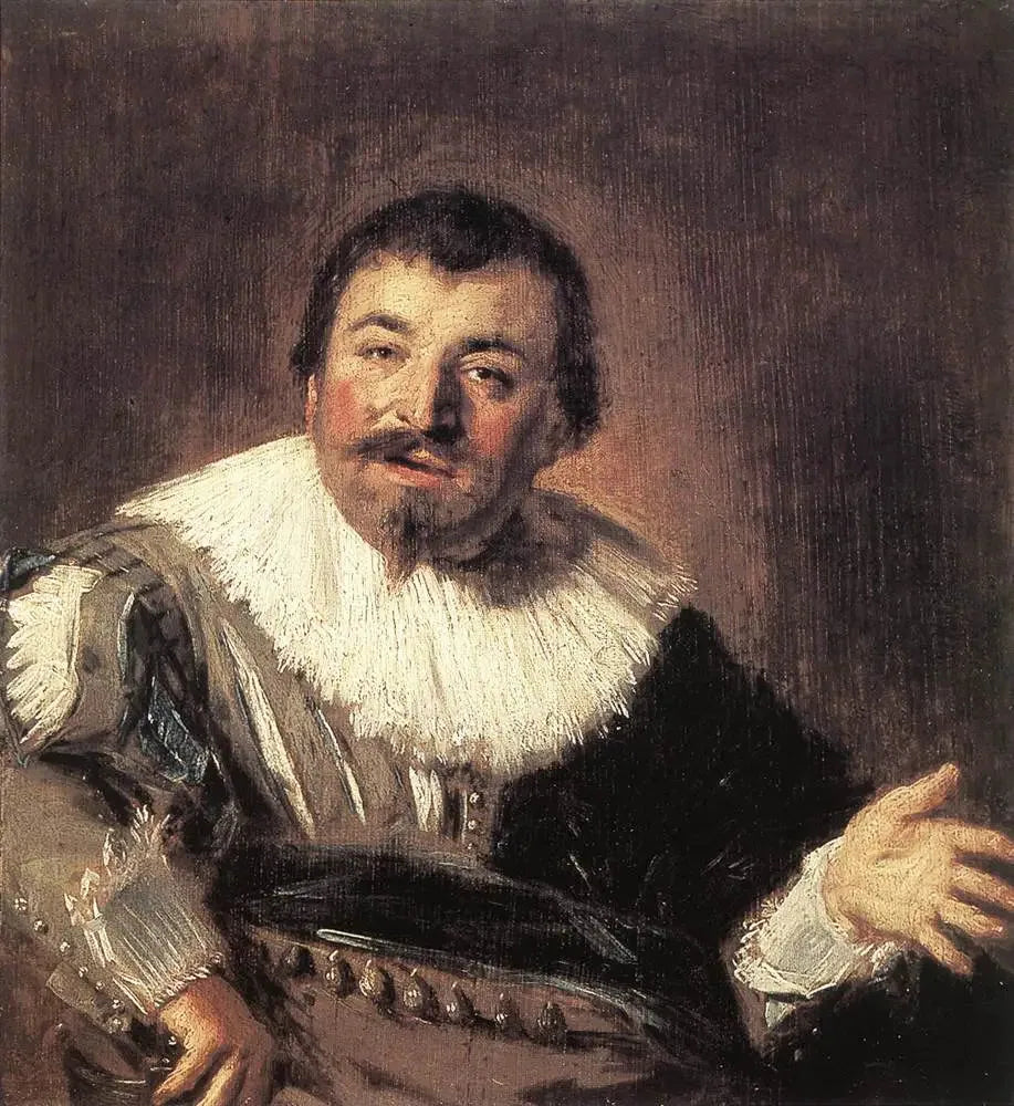 Portrait d'Isaac Massa - Frans Hals image 1 reproduction de peinture à l’huile
