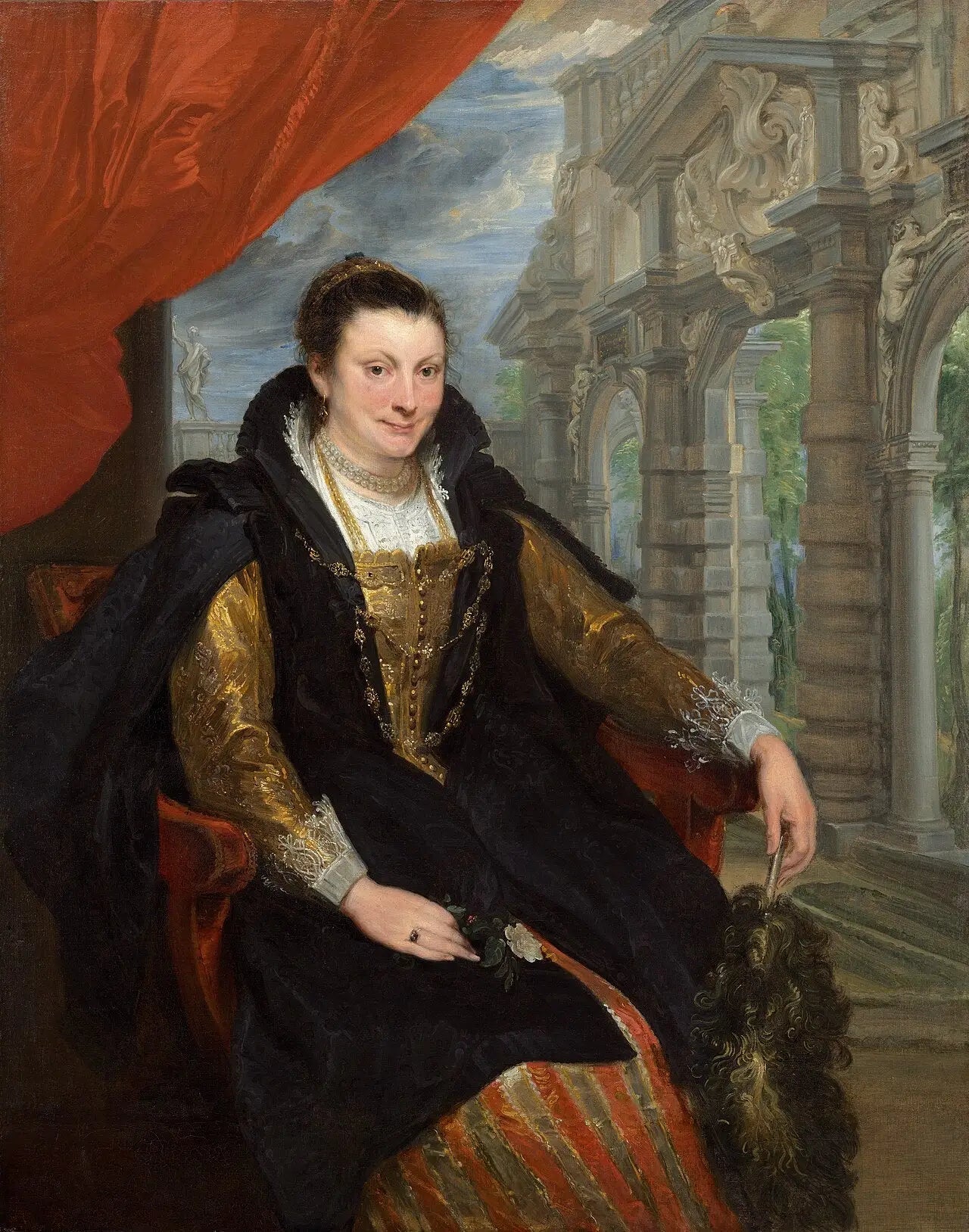 Portrait d'Isabella Brant - Antoine van Dyck image 1 reproduction de peinture à l’huile