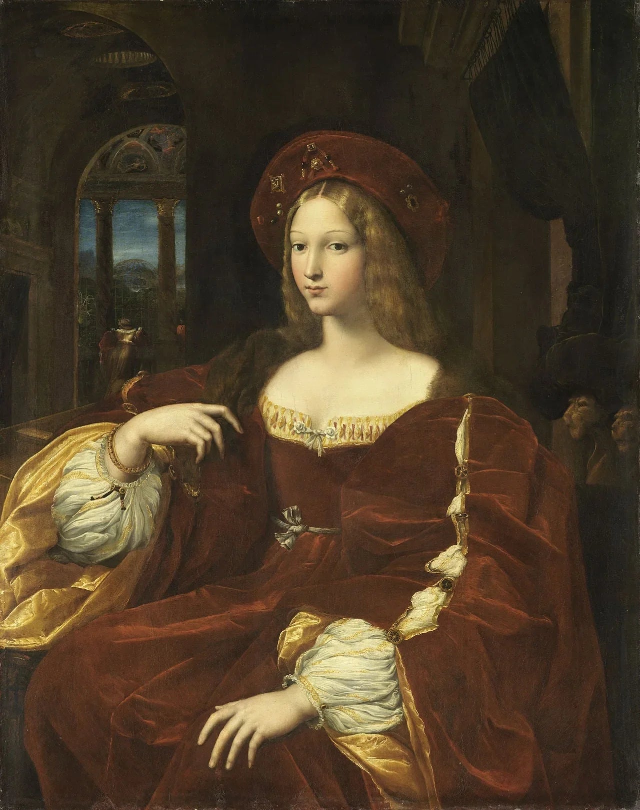 Portrait d'Isabelle de Requesens, vice-reine de Naples - Giulio Romano image 1 tableau peint à l’huile sur toile