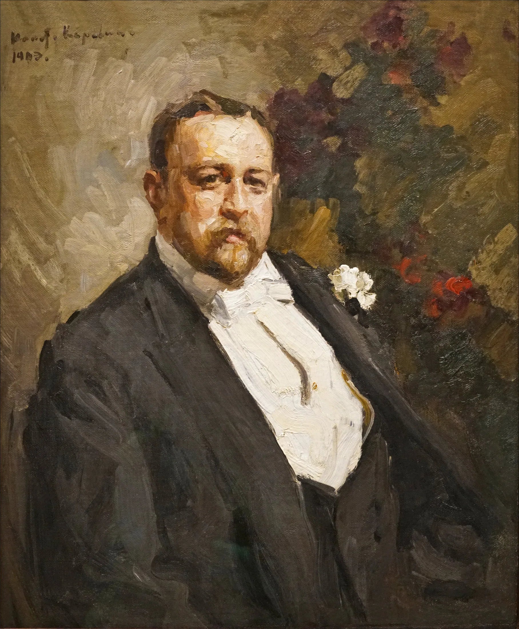 Portrait d'Ivan Morosov - Konstantin Korovin image 1 reproduction artisanale de tableau