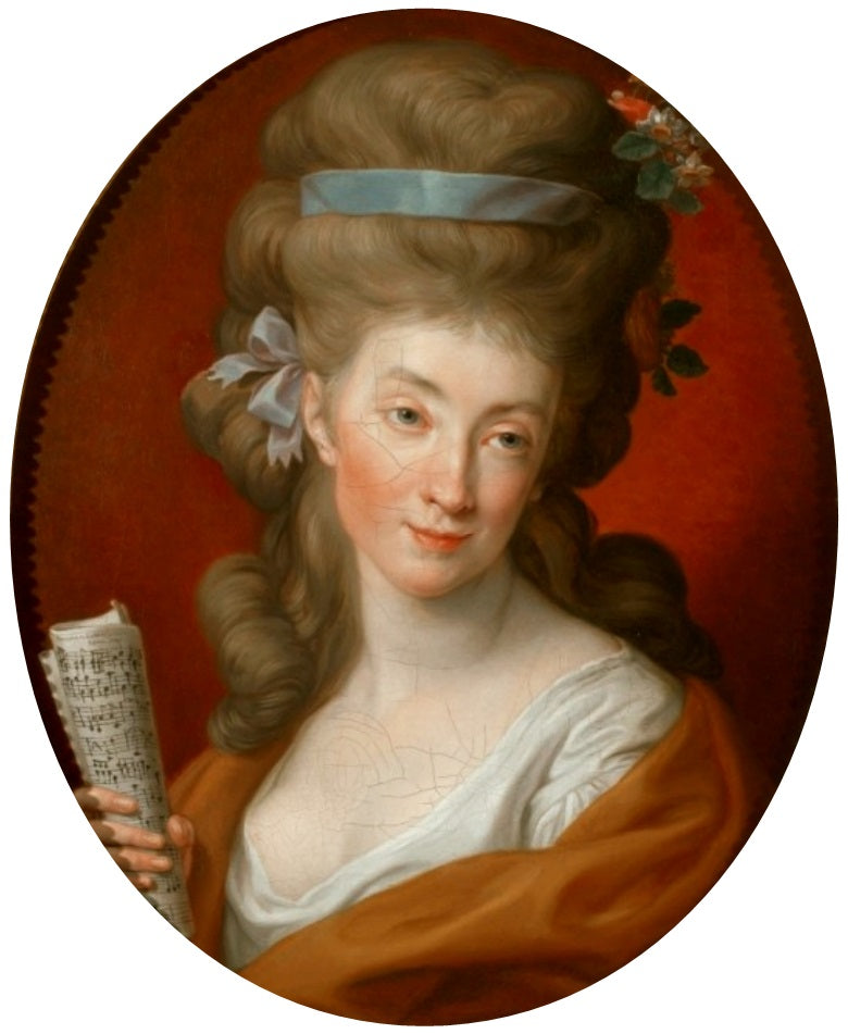 Portrait d'Izabela (Elżbieta) Potocka née Lubomirska en Polymnie. - Pompeo Batoni image 1 copie de tableau peinte à la main