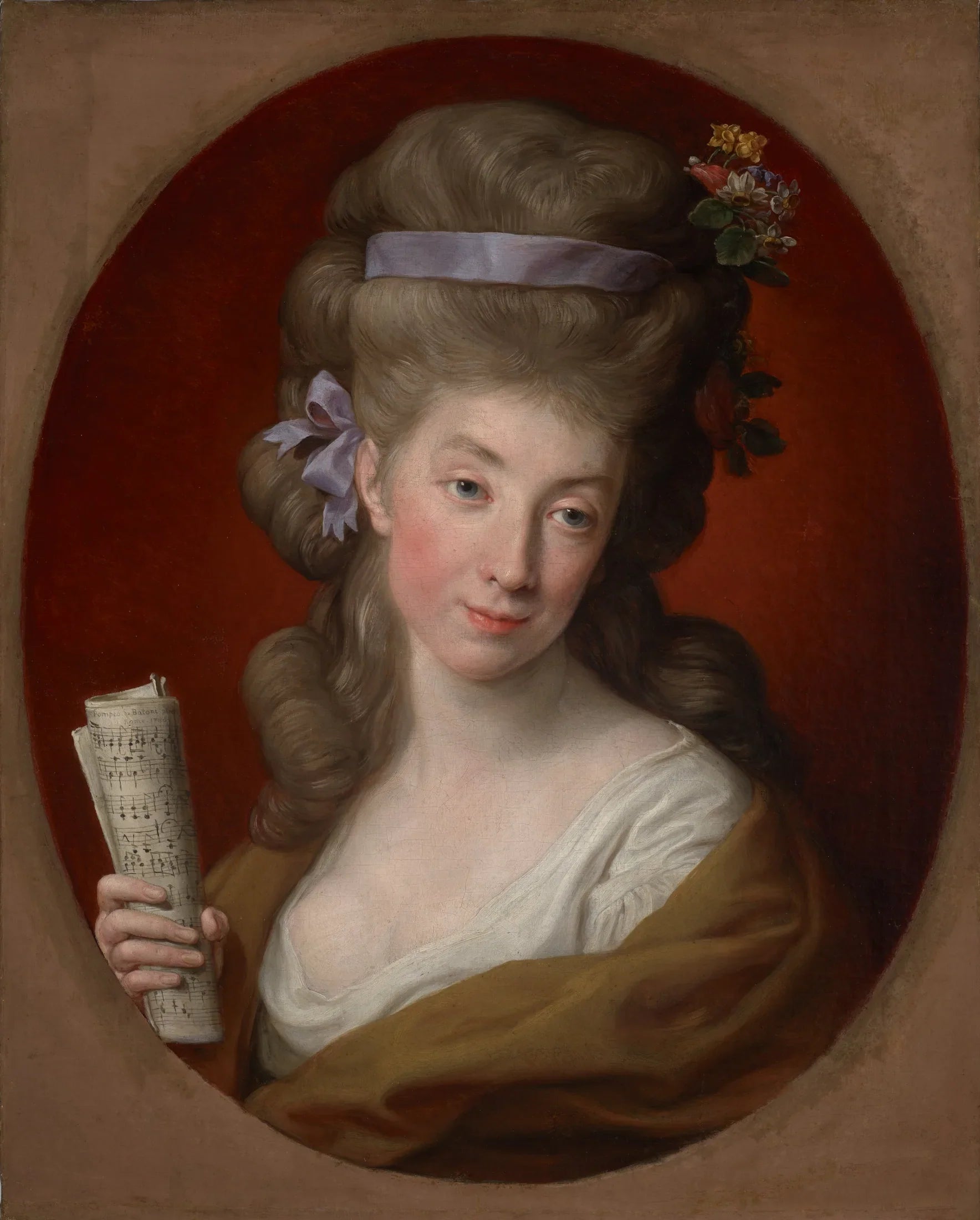 Portrait d'Izabela née Lubomirska, épouse d'Ignacy Potocki (1755-1783) - Pompeo Batoni image 1 tableau peint à l’huile sur toile
