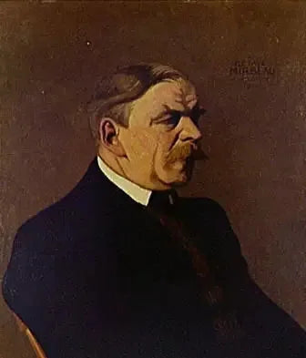 Portrait d'Octave Mirbeau - Félix Vallotton image 1 reproduction artisanale de tableau