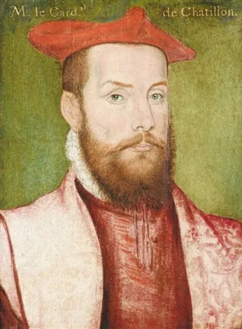 Portrait d'Odet de Coligny, cardinal de Châtillon - Corneille de Lyon image 1 copie de tableau peinte à la main
