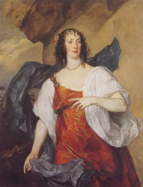 Portrait d'Olivia Boteler, épouse d'Endymion Porter - Antoine van Dyck image 1 copie de tableau peinte à la main