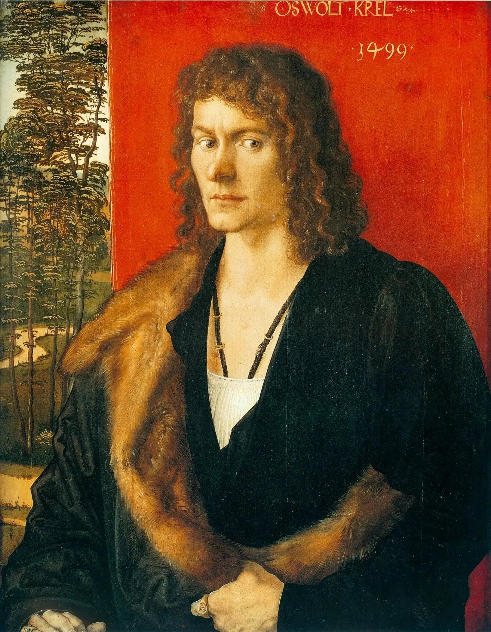 Portrait d'Oswolt Krel : Oswolt Krel - Albrecht Dürer image 1 reproduction de peinture à l’huile