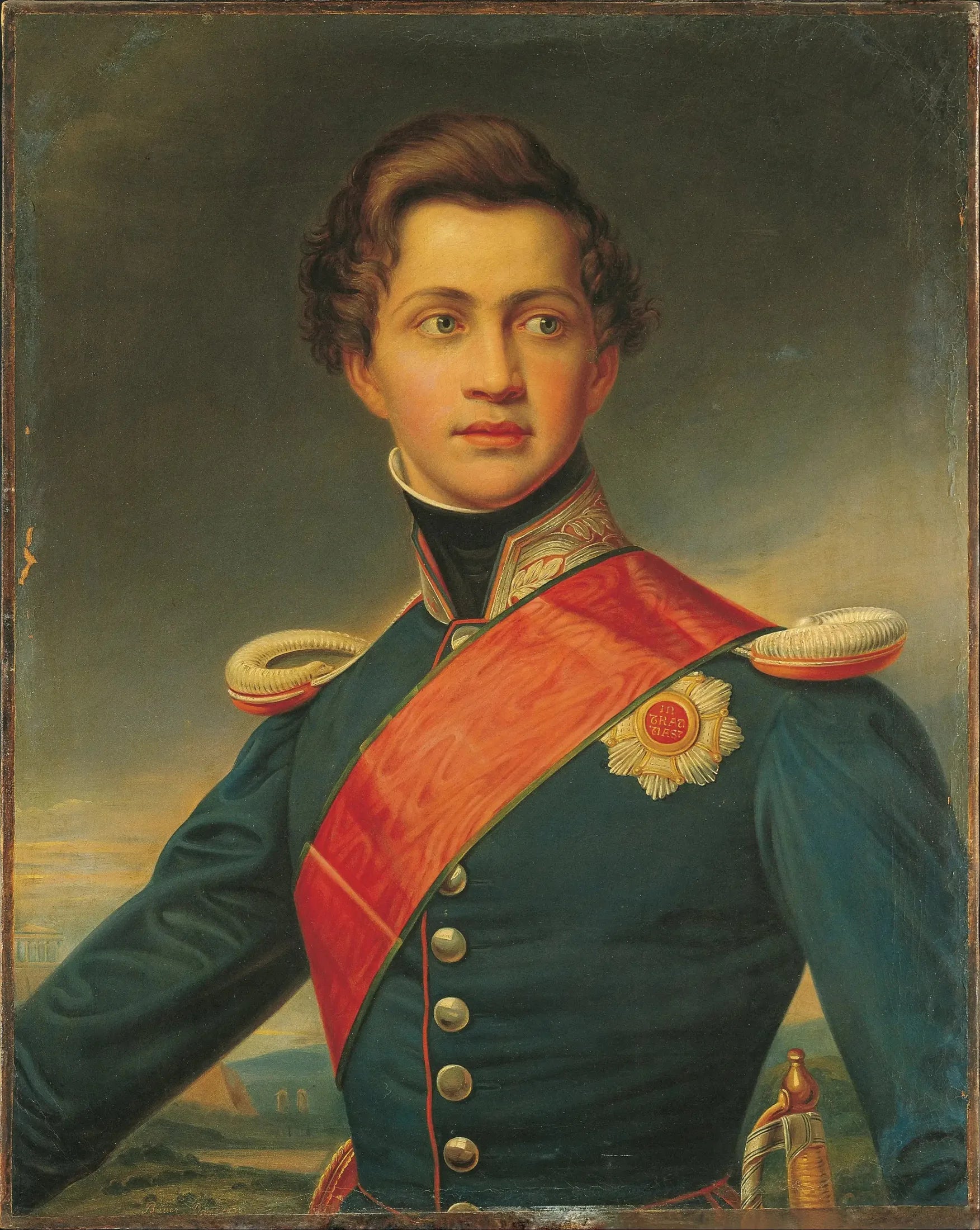 Portrait d'Othon en jeune homme - Joseph Karl Stieler image 1 copie peinte à la main à l’huile