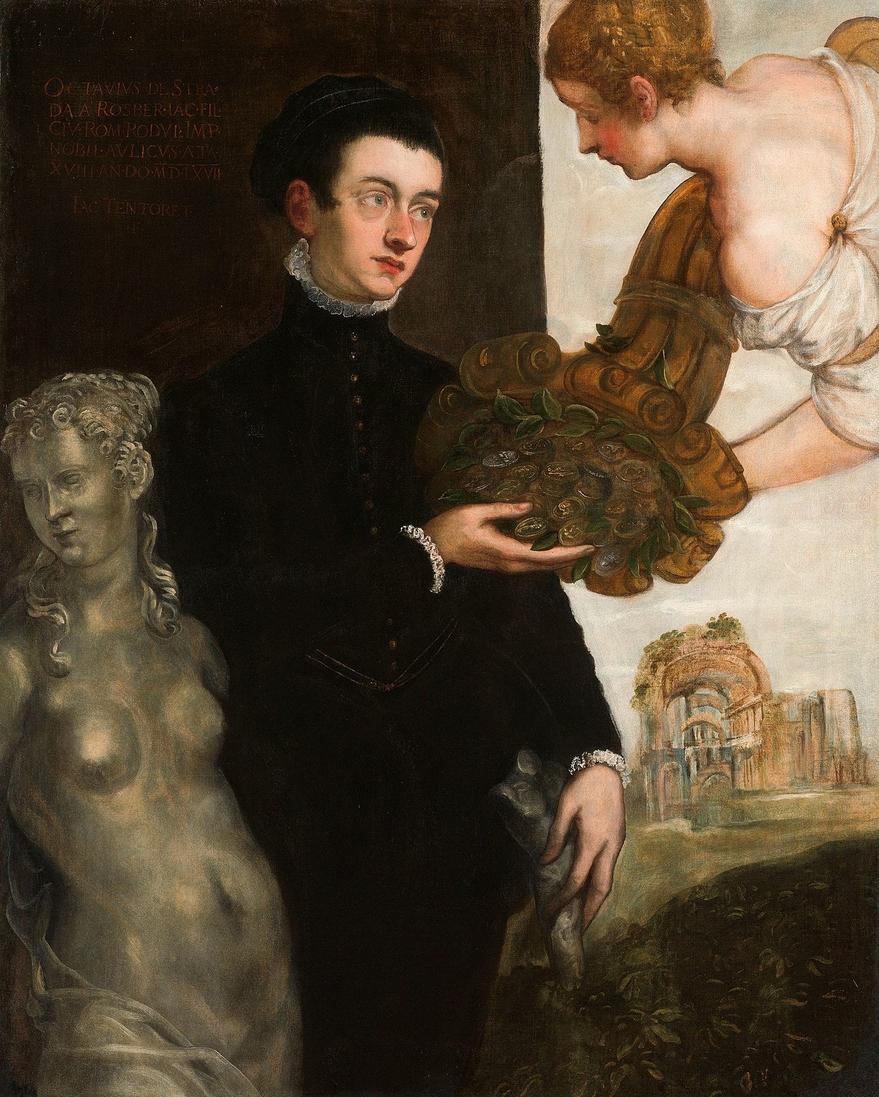 Portrait d'Ottavio Strada - Jacopo Tintoretto image 1 copie de tableau peinte à la main