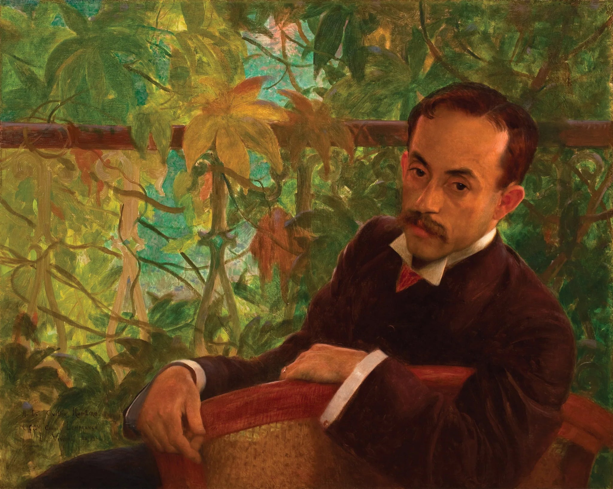 Portrait d'Ovide Romeiro - Eliseu Visconti image 1 tableau peint à l’huile sur toile