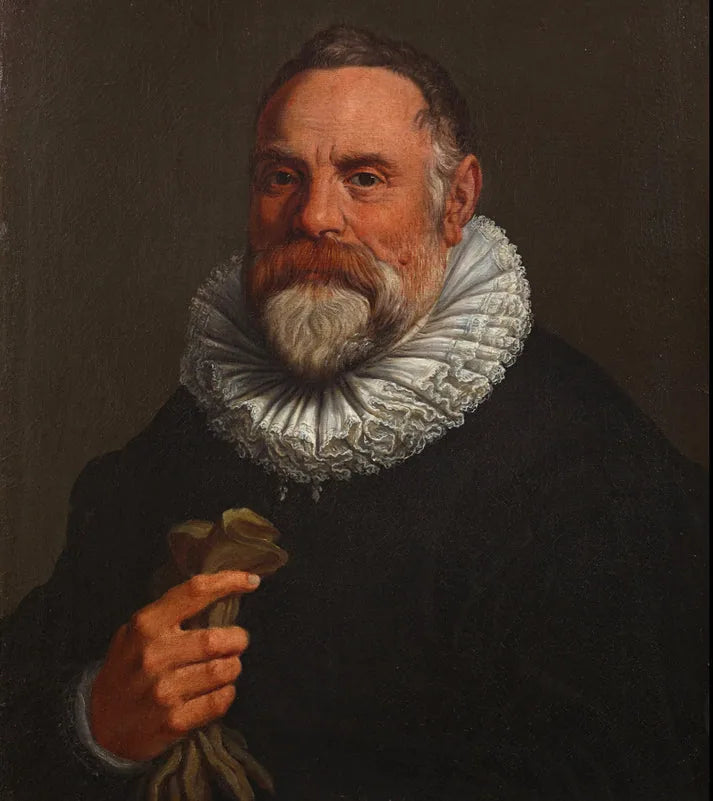 Portrait d'Ulisse Aldrovandi - Agostino Carracci image 1 copie peinte à la main à l’huile