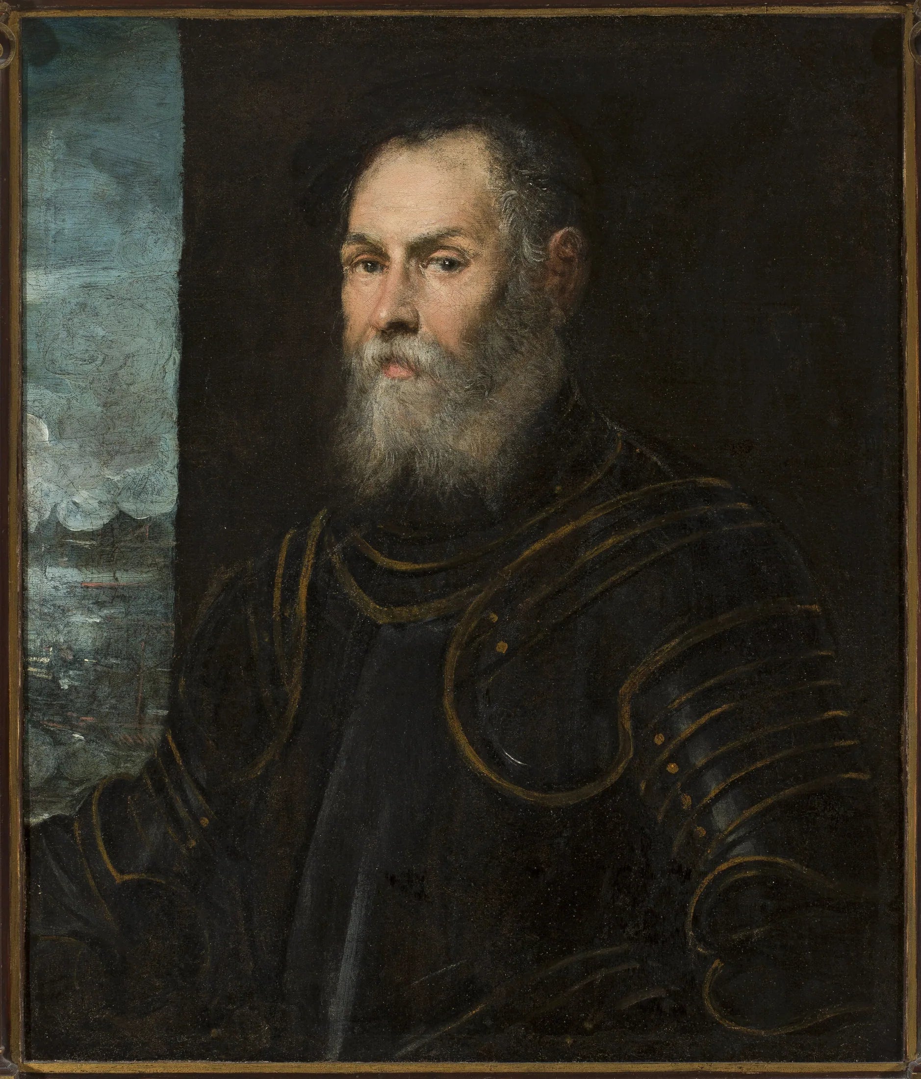 Portrait d'un amiral vénitien - Jacopo Tintoretto image 1 reproduction de peinture à l’huile