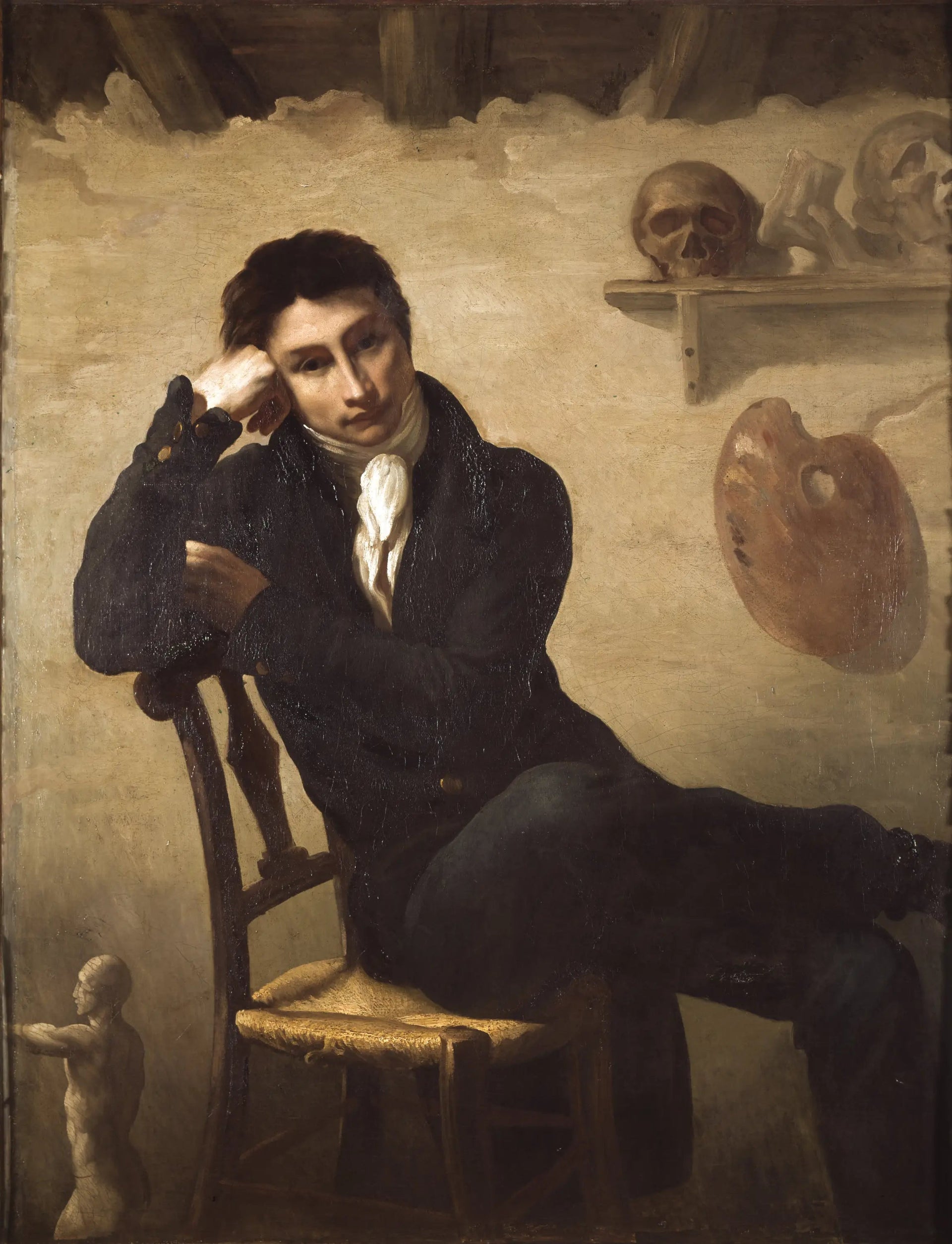 Portrait d'un artiste dans son atelier - Théodore Géricault image 1 reproduction d’œuvre d’art à l’huile