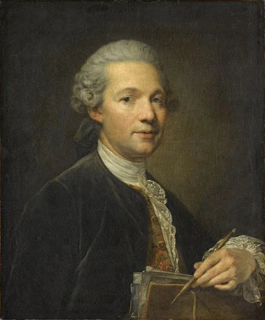 Portrait d'un artiste - Jean-Baptiste Greuze image 1 reproduction de peinture à l’huile