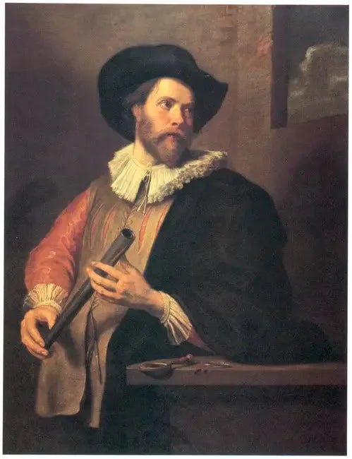 Portrait d'un astronome inconnu - Antoine van Dyck image 1 reproduction de peinture à l’huile