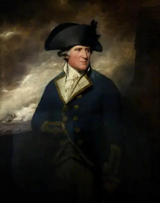 Portrait d'un capitaine, RN - Henry Raeburn image 1 reproduction de peinture à l’huile