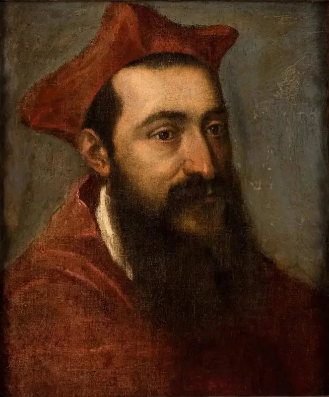 Portrait d'un cardinal - Titian image 1 tableau peint à l’huile sur toile