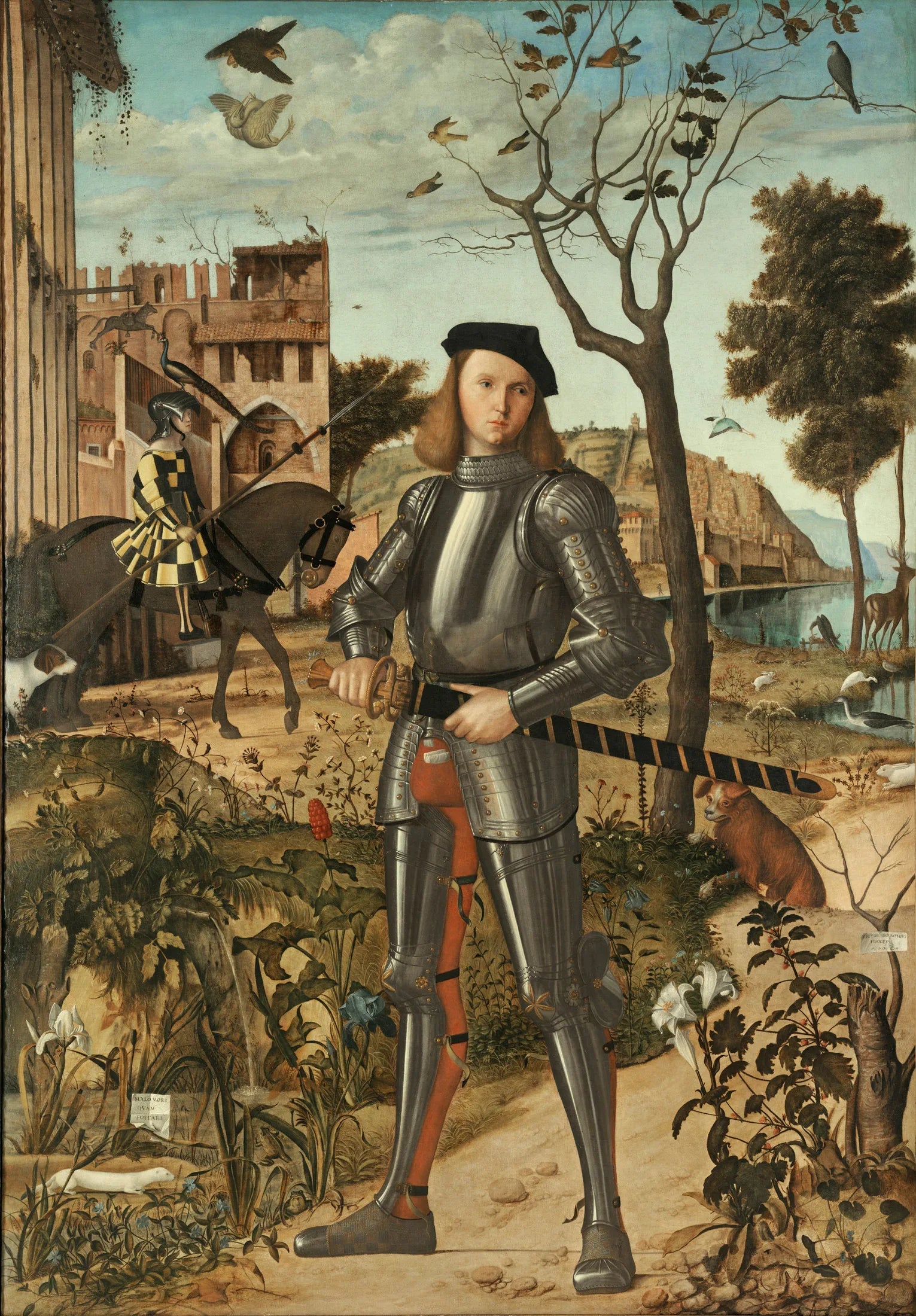 Portrait d'un chevalier - Vittore Carpaccio image 1 reproduction de peinture à l’huile