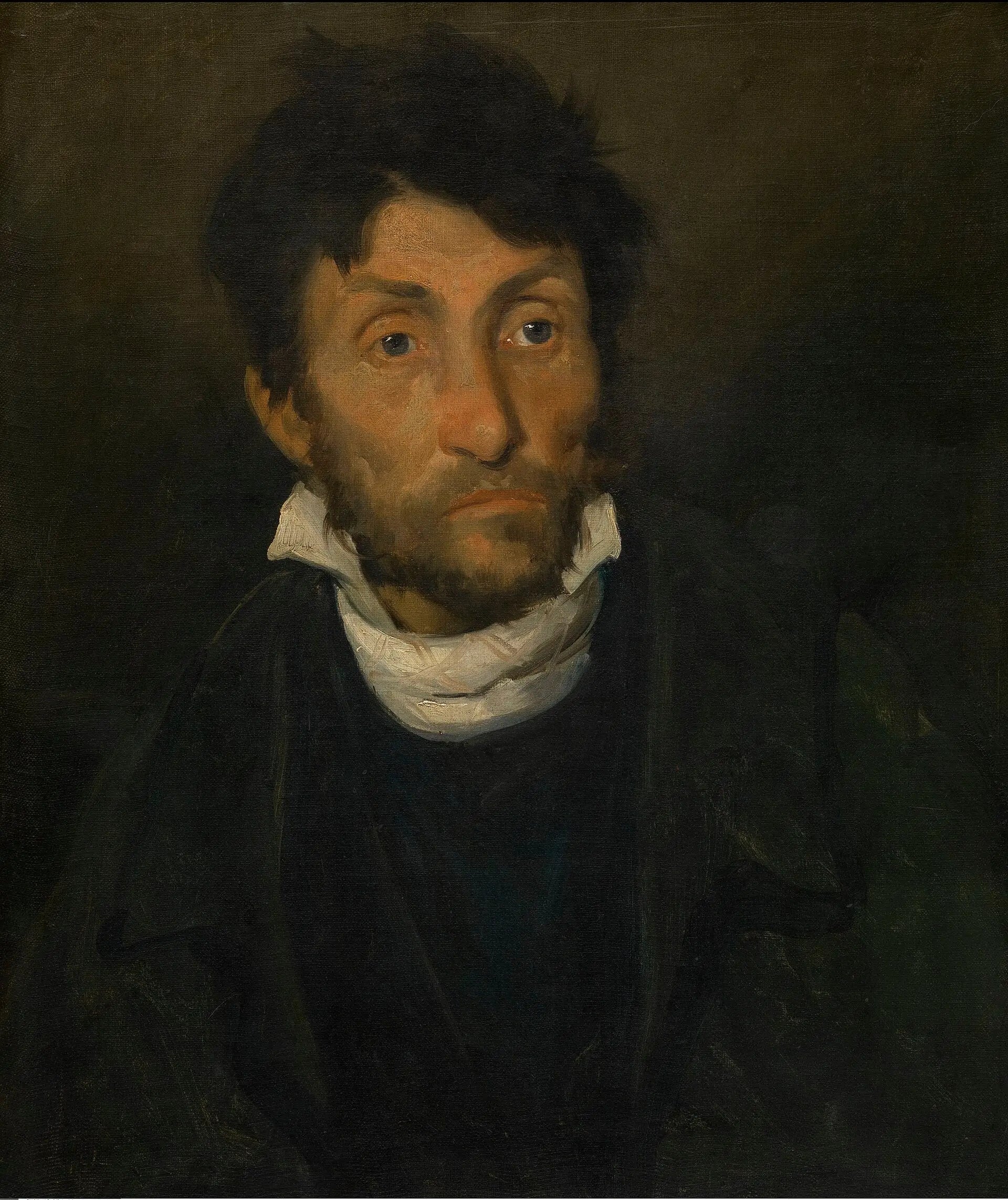 Portrait d'un cleptomane - Théodore Géricault image 1 reproduction réalisée par Alpha Reproduction