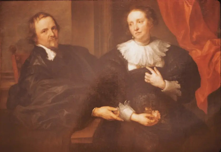 Portrait d'un couple - Antoine van Dyck image 1 reproduction artisanale de tableau