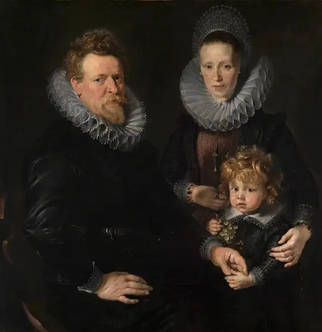 Portrait d'un couple marié avec un enfant - Peter Paul Rubens image 1 copie de tableau peinte à la main