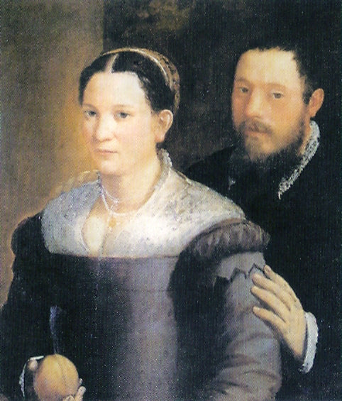 Portrait d'un couple - Sofonisba Anguissola image 1 reproduction de peinture à l’huile