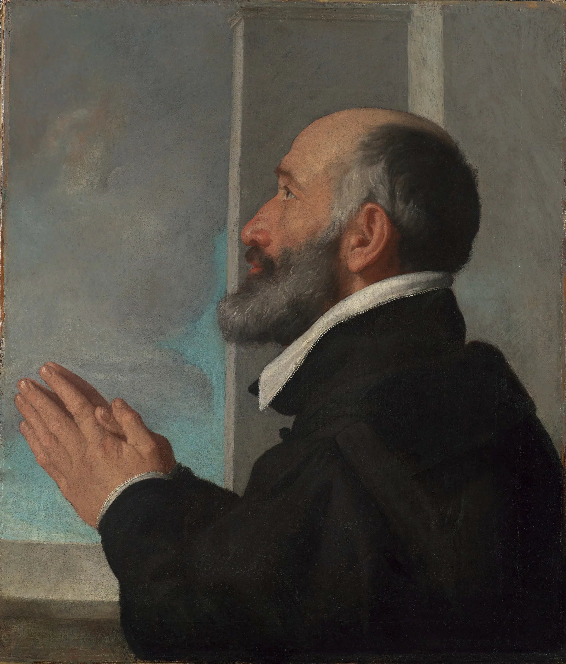 Portrait d'un donateur - Giovanni Battista Moroni image 1 copie peinte à la main à l’huile