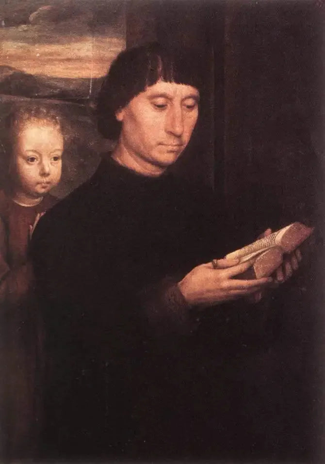 Portrait d'un donneur masculin - Hans Memling image 1 reproduction artisanale de tableau