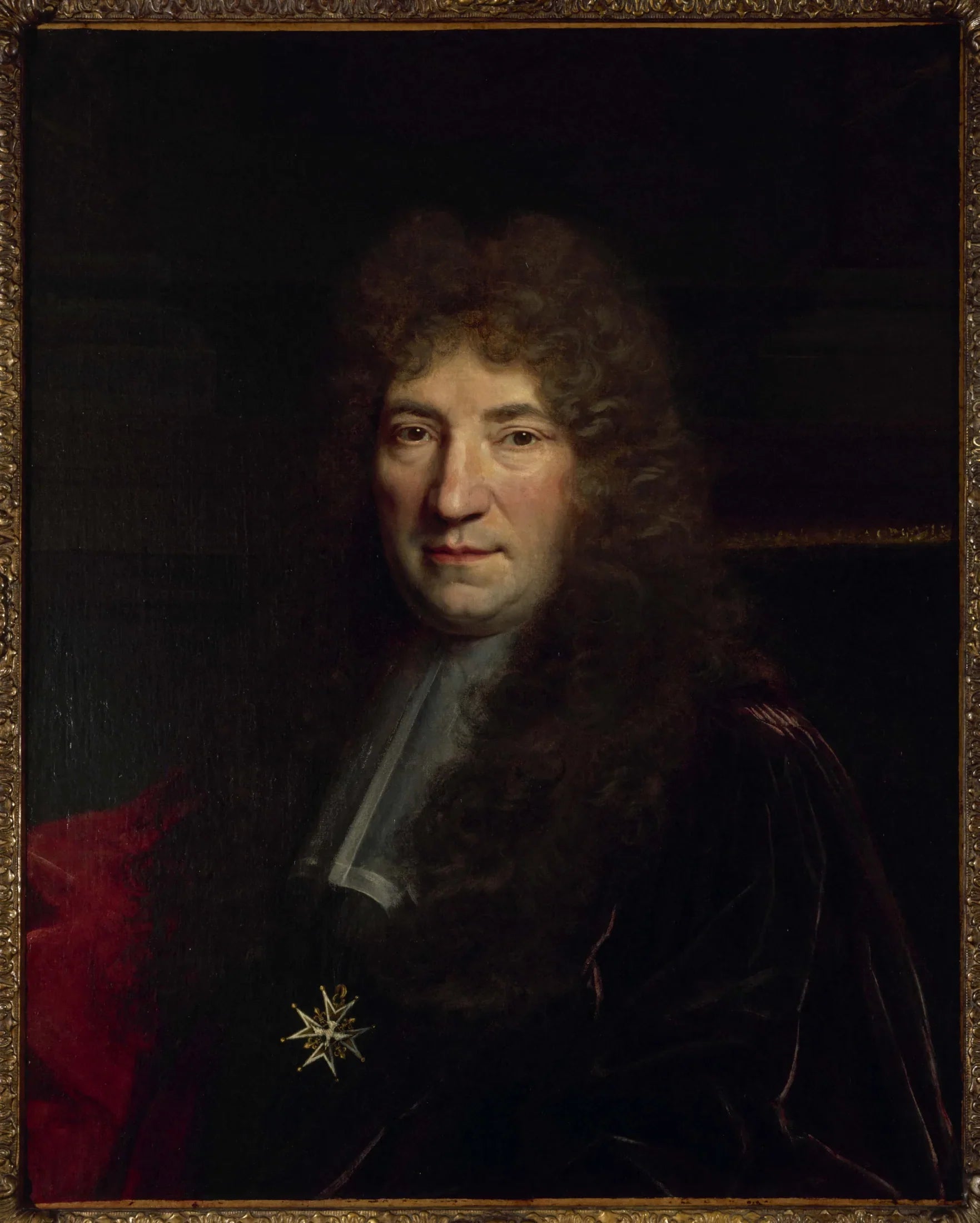 Portrait d'un échevin parisien. Fragment du portrait collectif du Bureau de la Ville de Paris de 1702 - Nicolas de Largillière image 1 reproduction d’œuvre d’art à l’huile