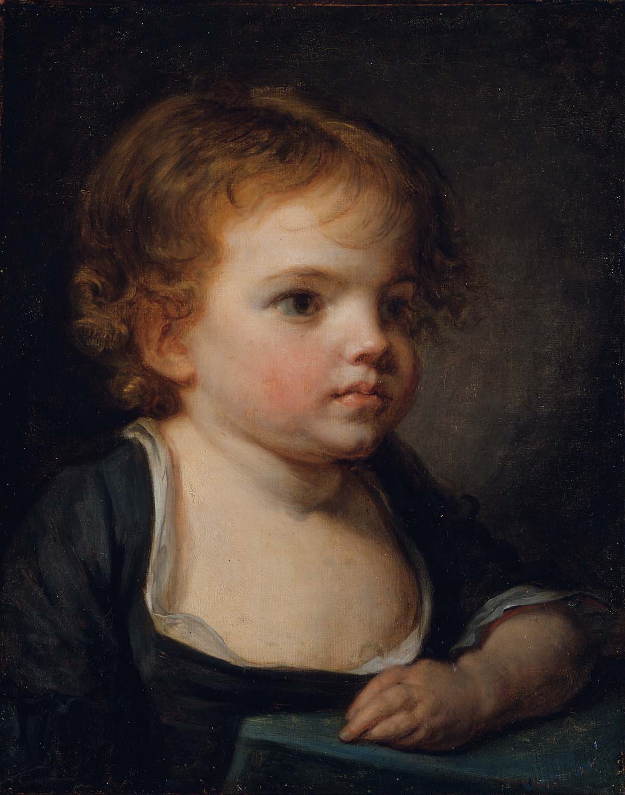 Portrait d'un enfant - Jean-Baptiste Greuze image 1 reproduction de peinture à l’huile