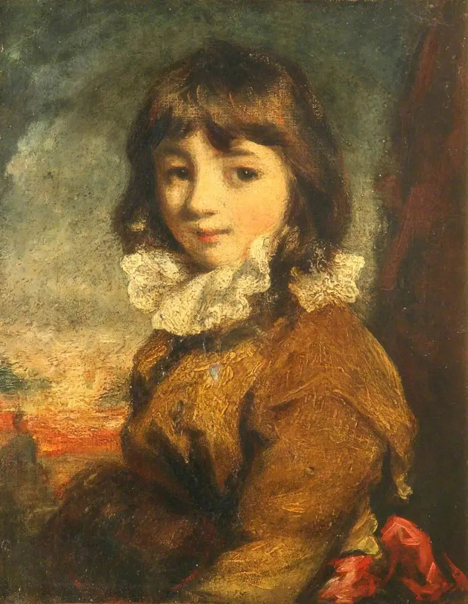 Portrait d'un enfant - Joshua Reynolds image 1 tableau peint à l’huile sur toile