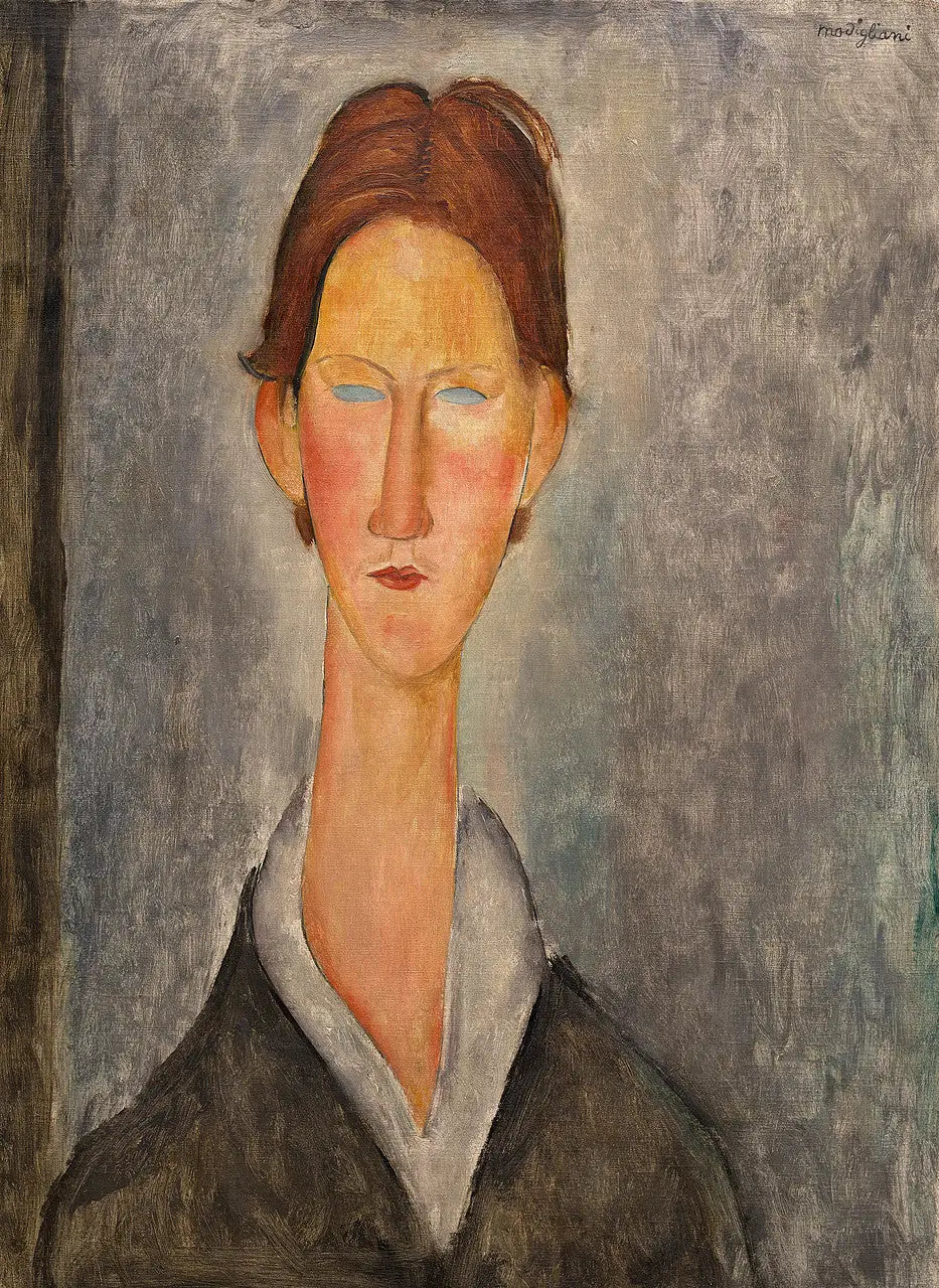 Portrait d'un étudiant (L'Etudiant) - Amedeo Modigliani image 1 tableau peint à l’huile sur toile