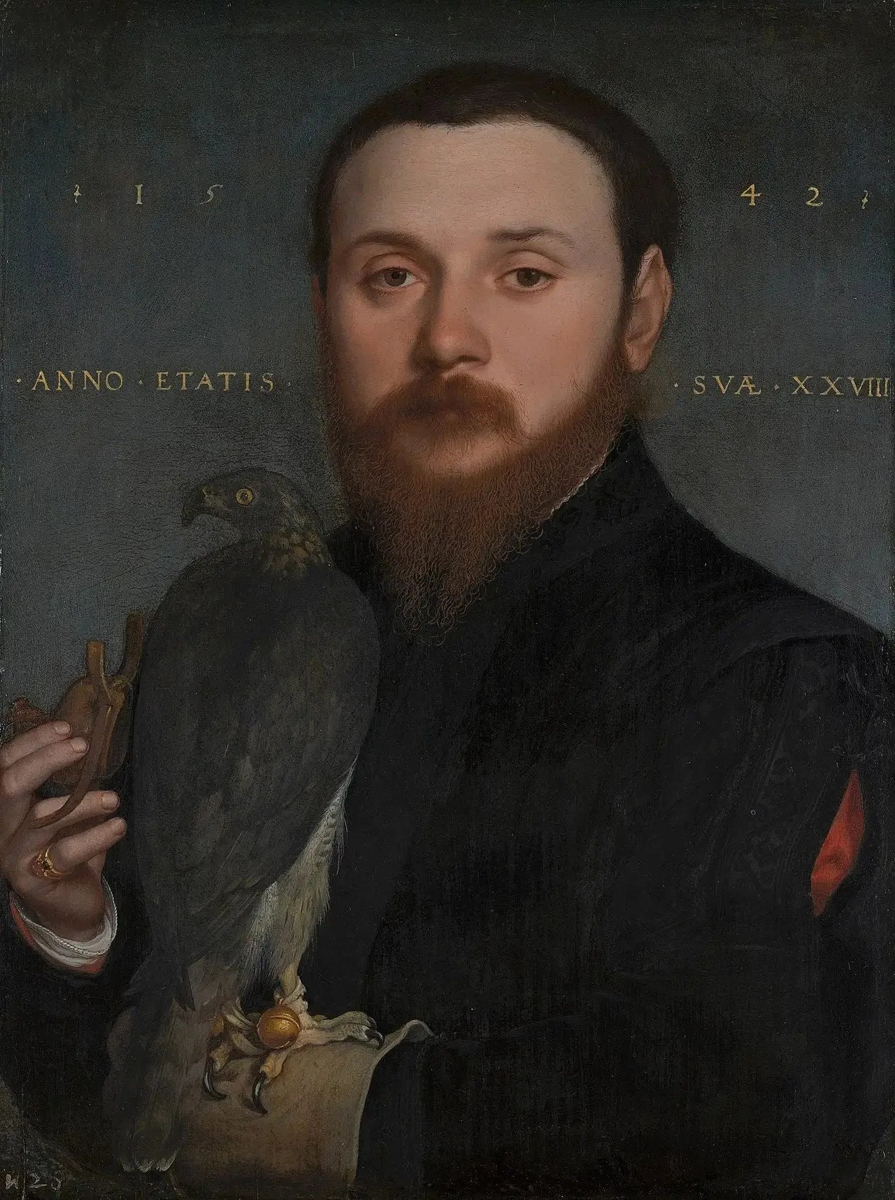 Portrait d'un fauconnier - Hans Holbein le Jeune image 1 copie peinte à la main à l’huile