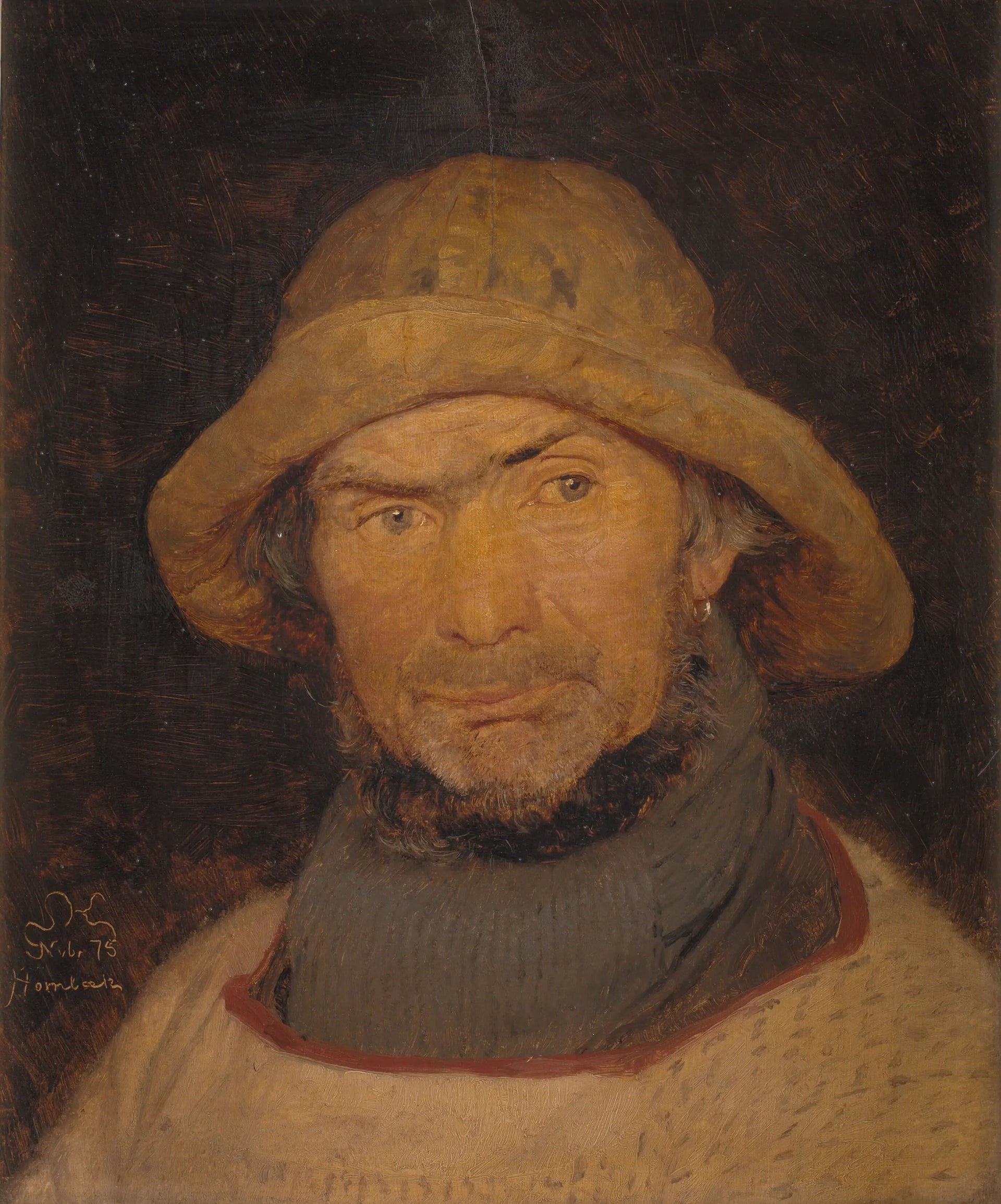 Portrait d'un fisker de Hornbæk - Peder Severin Krøyer image 1 tableau peint à l’huile sur toile