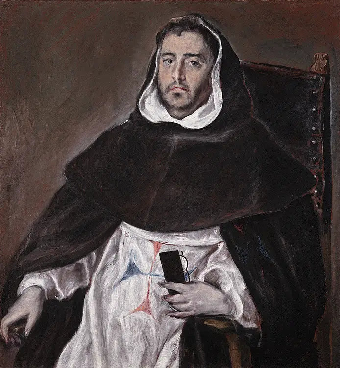 Portrait d'un frère trinitaire - El Greco image 1 copie de tableau peinte à la main