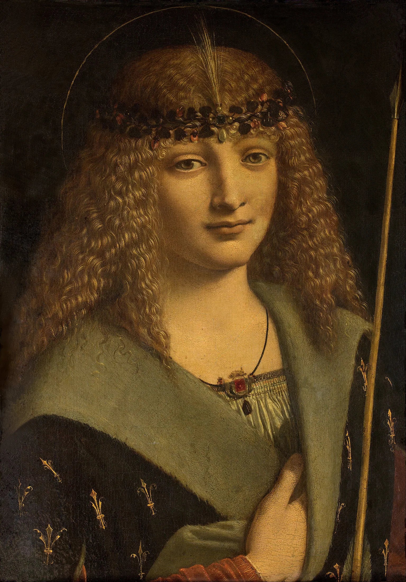 Portrait d'un garçon en saint Sébastien - Giovanni Antonio Boltraffio image 1 reproduction d’œuvre d’art à l’huile