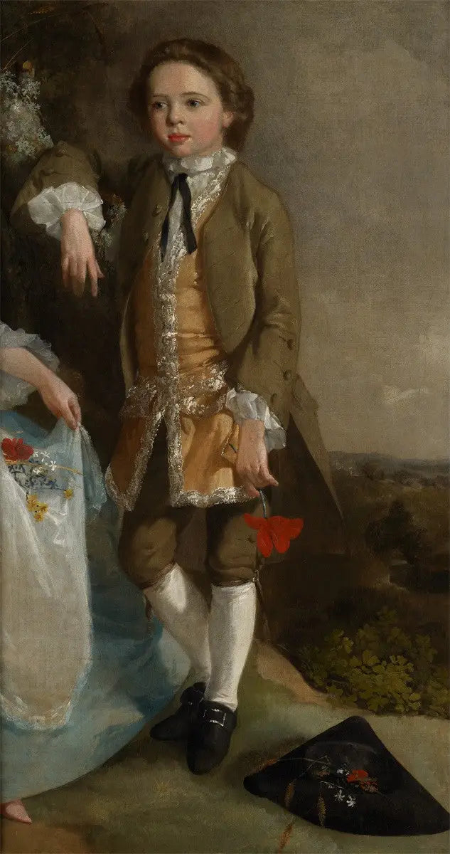 Portrait d'un garçon (fragment de « Portrait d'un garçon et d'une fille ») - Thomas Gainsborough image 1 reproduction réalisée par Alpha Reproduction