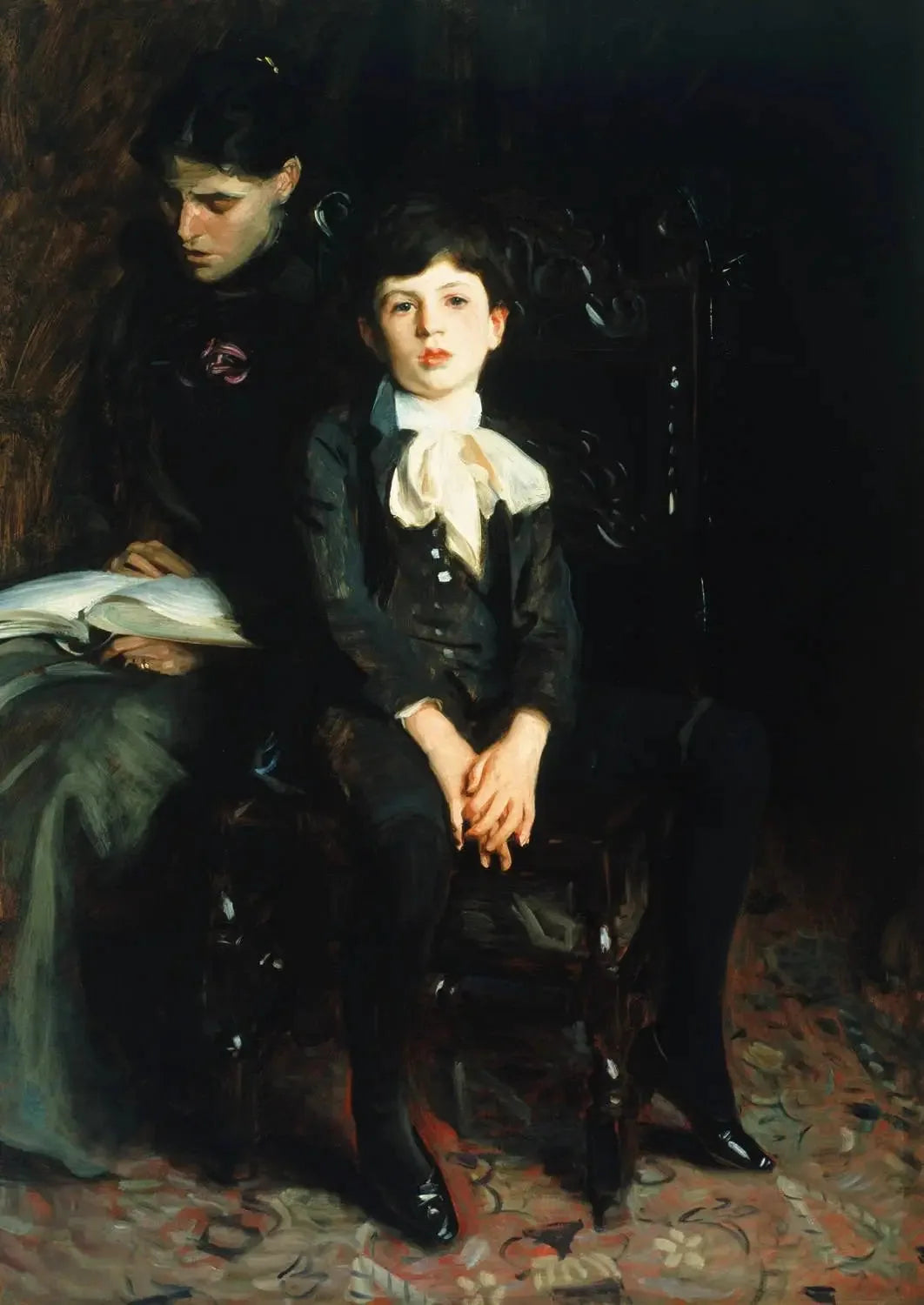Portrait d'un garçon - John Singer Sargent image 1 tableau peint à l’huile sur toile