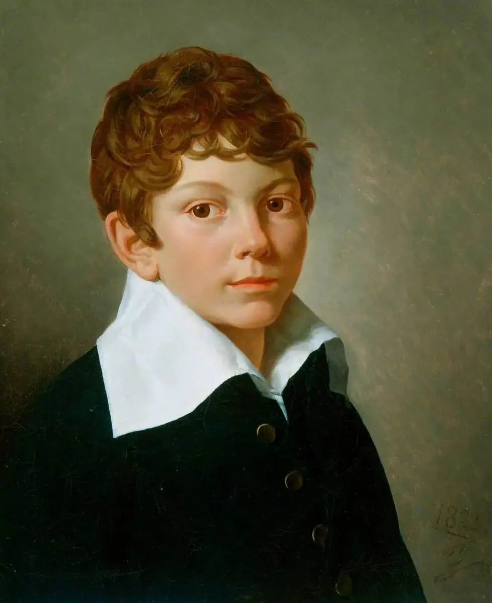 Portrait d'un garçon - Louis-Léopold Boilly image 1 copie peinte à la main à l’huile